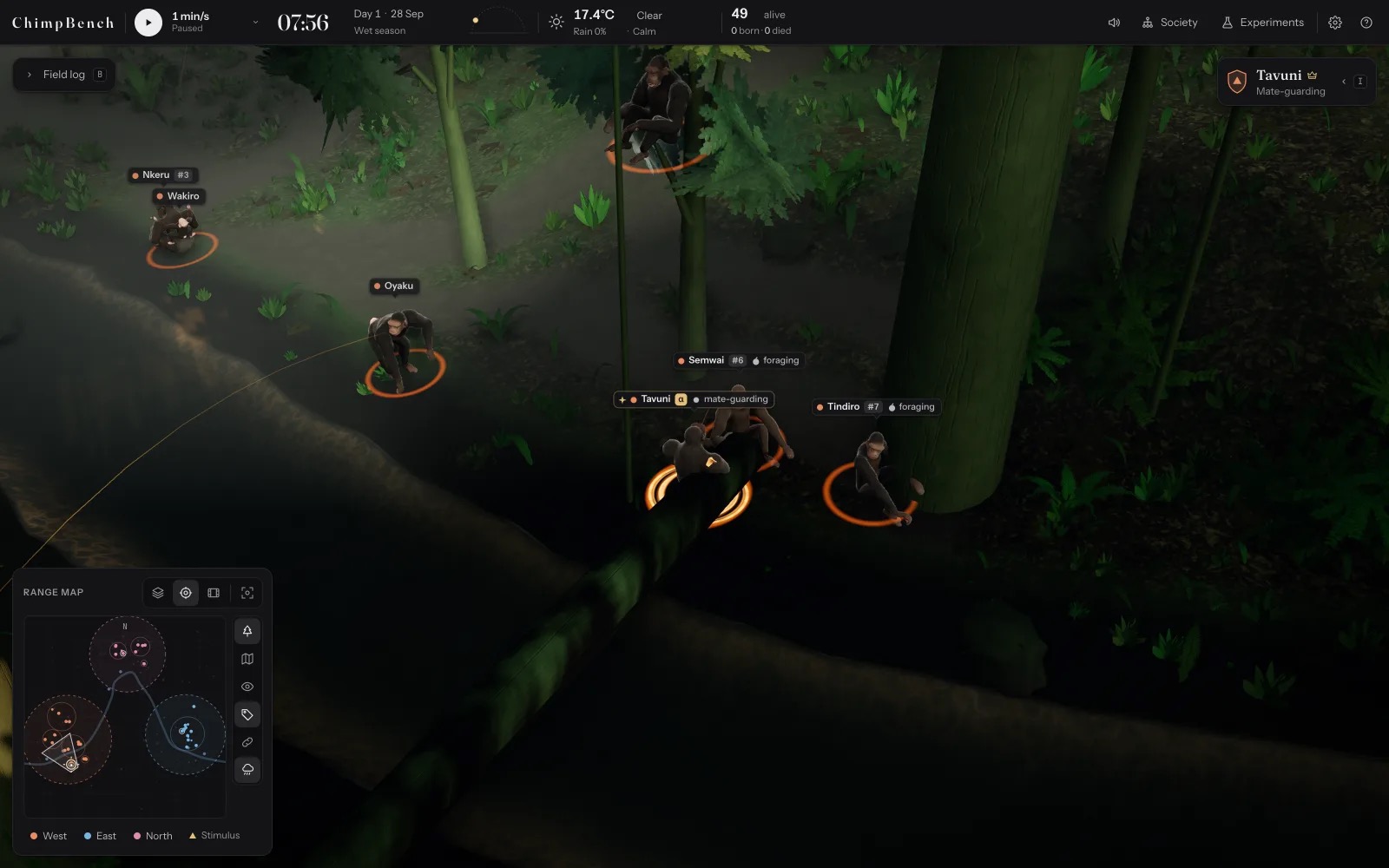 ChimpBench – Chimpanzee Population Simulator